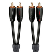 AudioQuest - Tower RCA > RCA 3.3' Analog Audio Interconnect Cable - Black with White Stripes