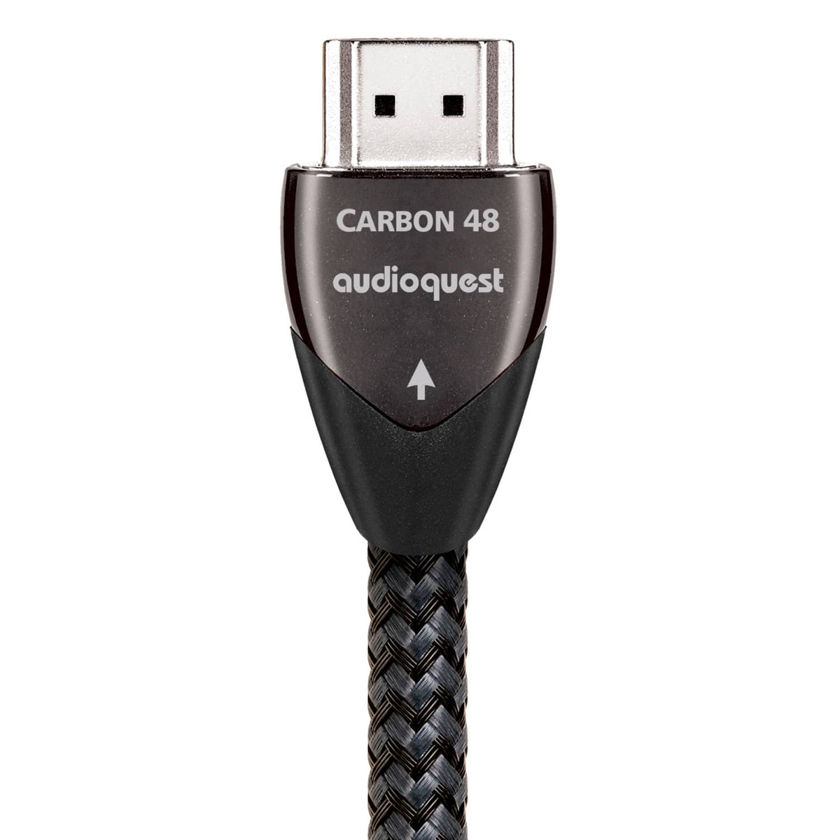 AudioQuest - Carbon 48 2.5' 4K-8K-10K 48Gbps HDMI Cable - Gray on Black