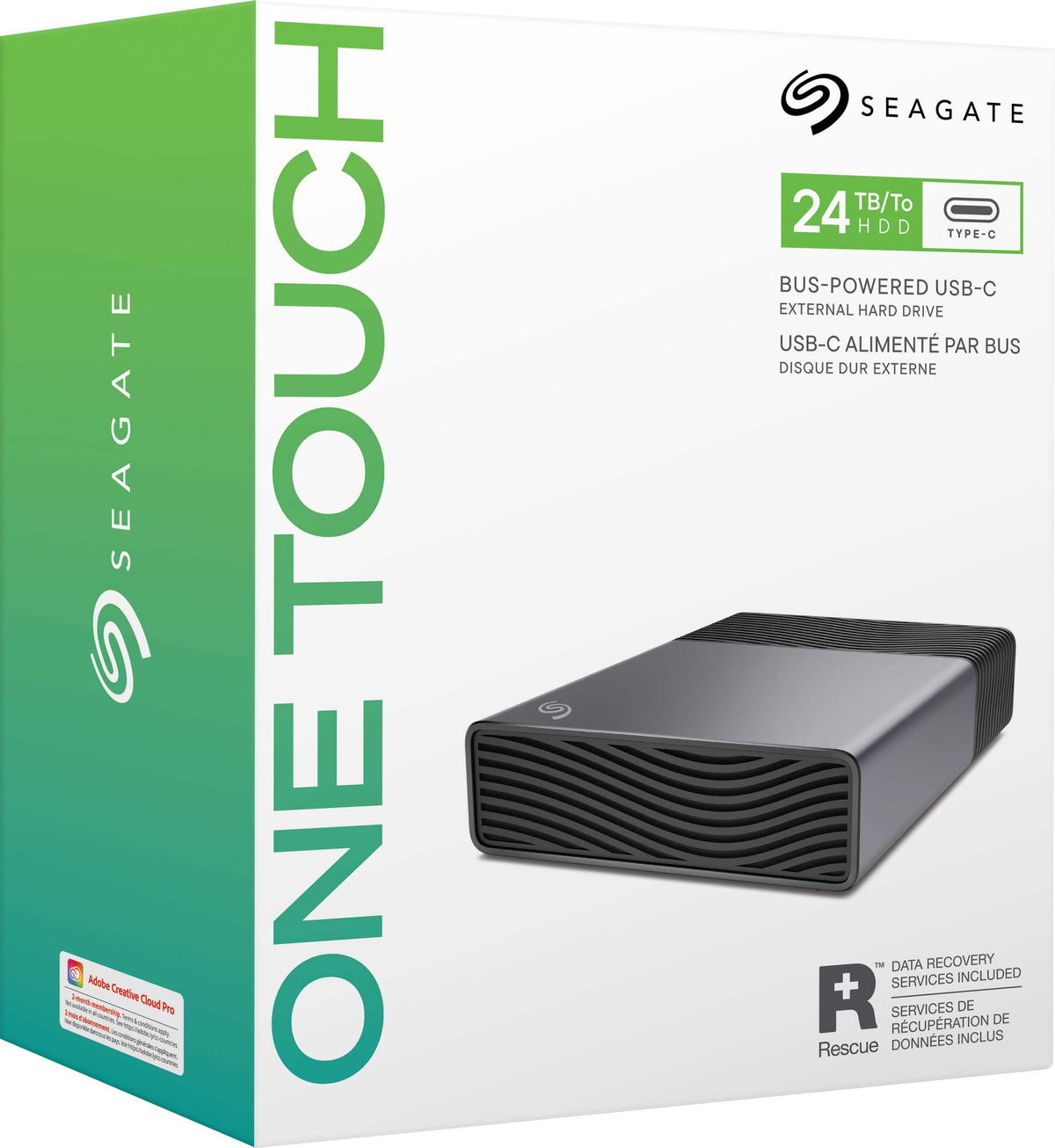 Seagate - Seagate One Touch Desktop HDD 24 TB - Space Gray