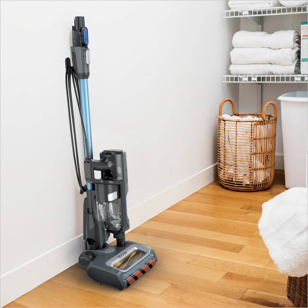 Shark - Refurbished Performance UltraLight Corded Stick Vacuum with DuoClean - Blue