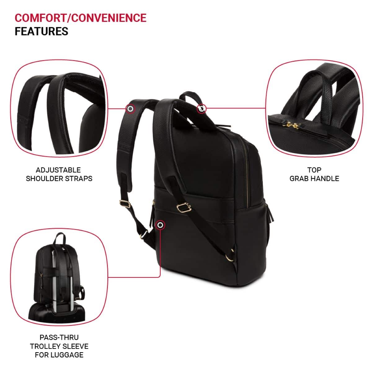SwissGear - Ladies Laptop Backpack - Black