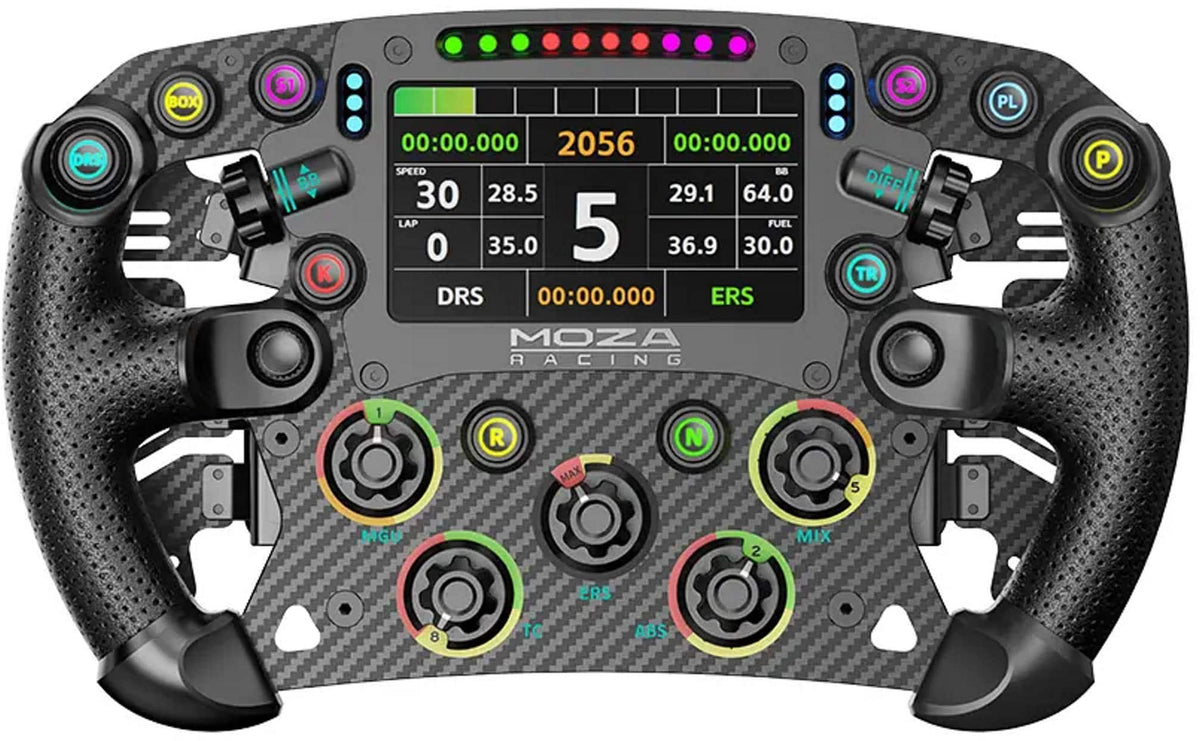 Moza Racing - FSR V2 Formula Sim Racing Steering Wheel for Windows - Black