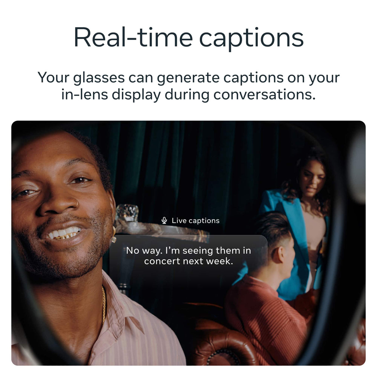 Meta - Ray-Ban Display & Neural Band | AI glasses with in-lens display - Shiny frame, standard - band size 3 - Black