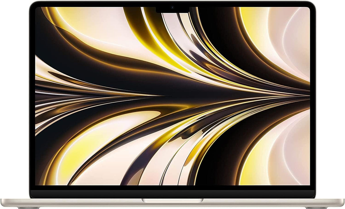 Apple - Refurbished Good - MacBook Air Retina "M2" 8 CPU/8 GPU 13" 8GB - 256GB SSD STARLIGHT Laptop - Black