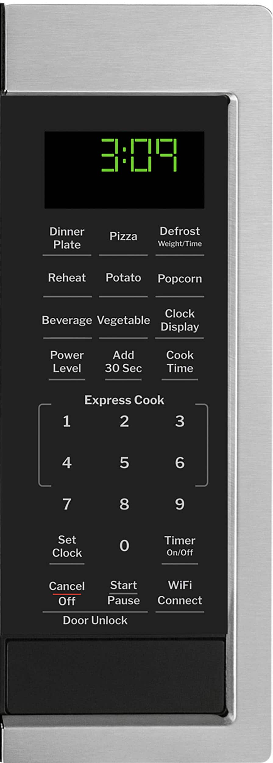 GE - 0.9 Cu. Ft. Countertop Microwave with Scan-to-Cook Technology - Stainless Steel