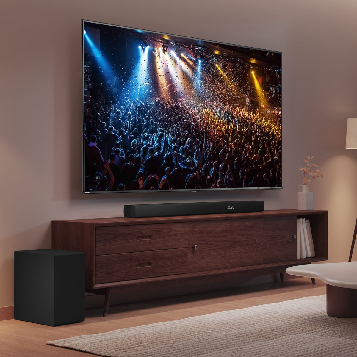 Hisense - 3.1 Channel 480W Soundbar with Wireless 6.5" Subwoofer (HS3100) - Black