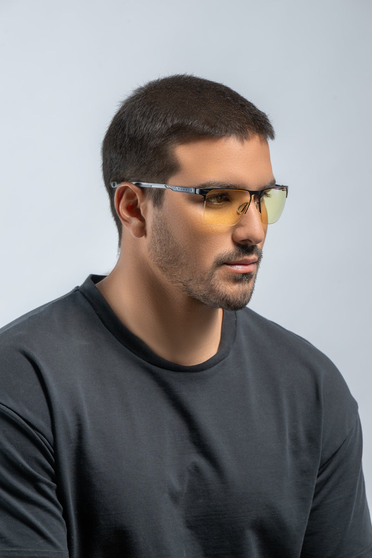 GUNNAR - Echo Pro eSports Performance Level Computer Glasses with Blue Light Reduction, Amber Lenses - Onyx