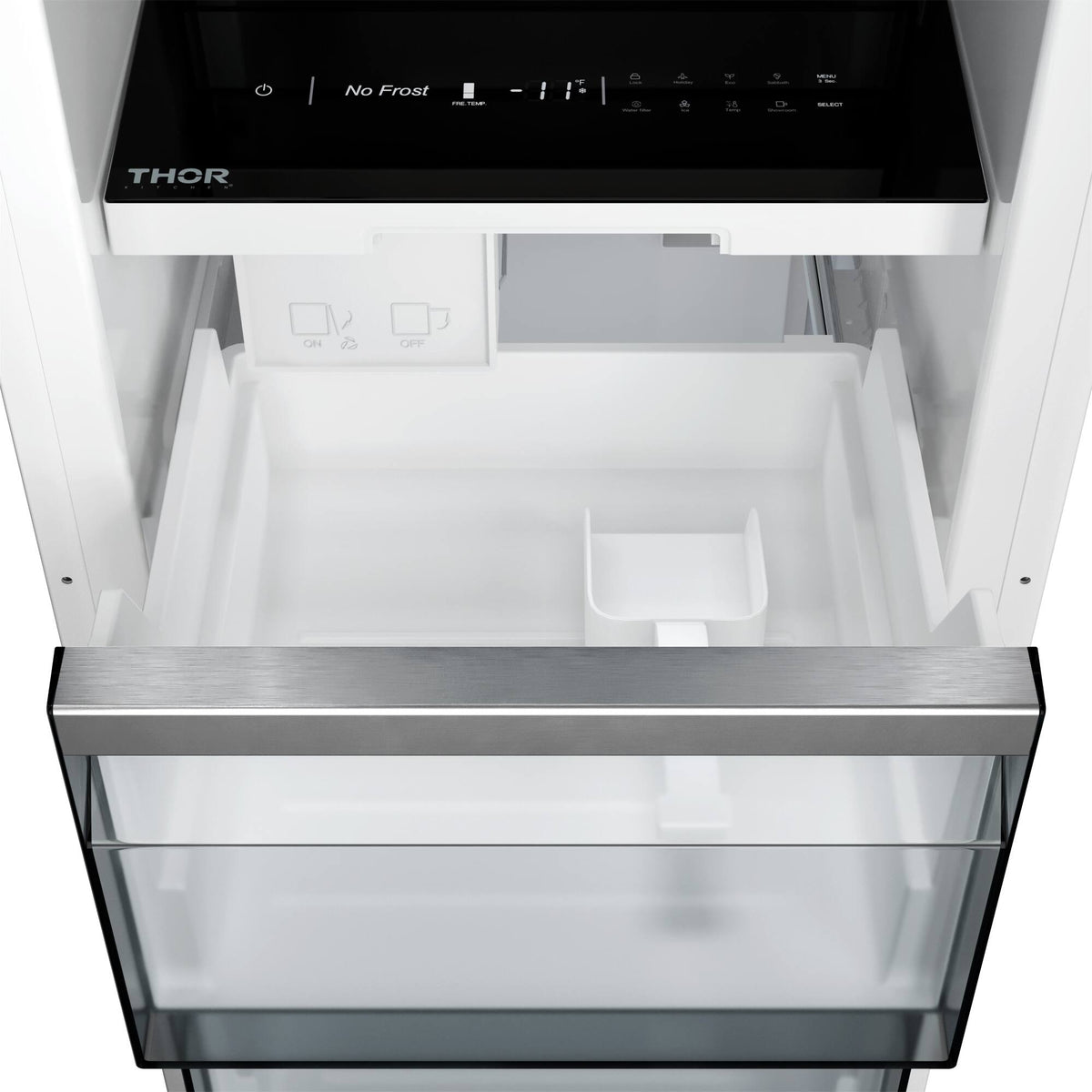 Thor Kitchen - 8.6-Cu. Ft. Upright Built In Column Freezer - Custom Panel Ready - White