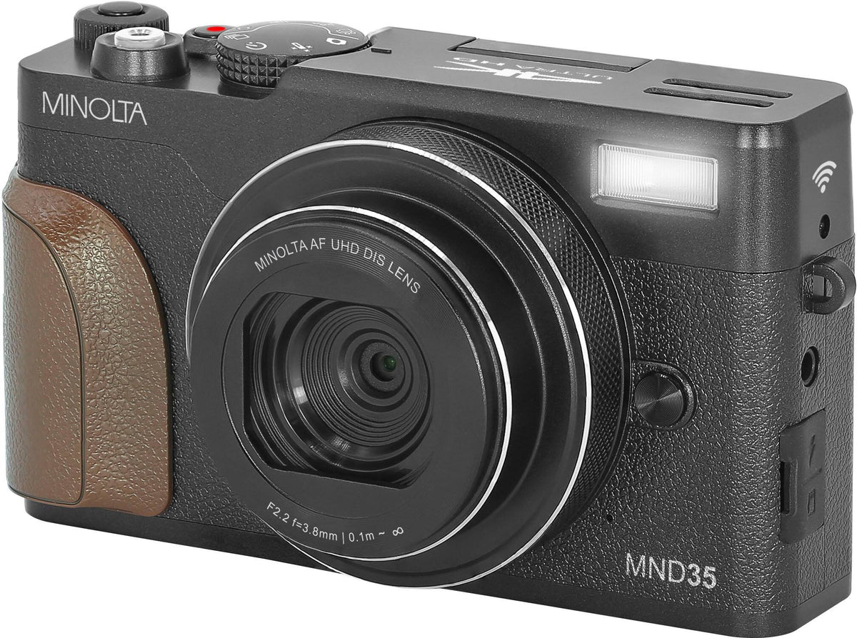 Minolta - MND35 64.0 Megapixel 4K Video Digital Camera - Black