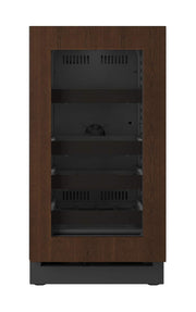 U-Line - 18"W. 3.5 Cu.Ft. Built-In Beverage Center - Panel Ready Frame/Glass - Integrated Frame