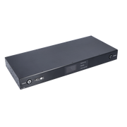 Ethereal - HELIOS 8-Outlet Unlimited Joules Surge Protector - Black Brushed Aluminum