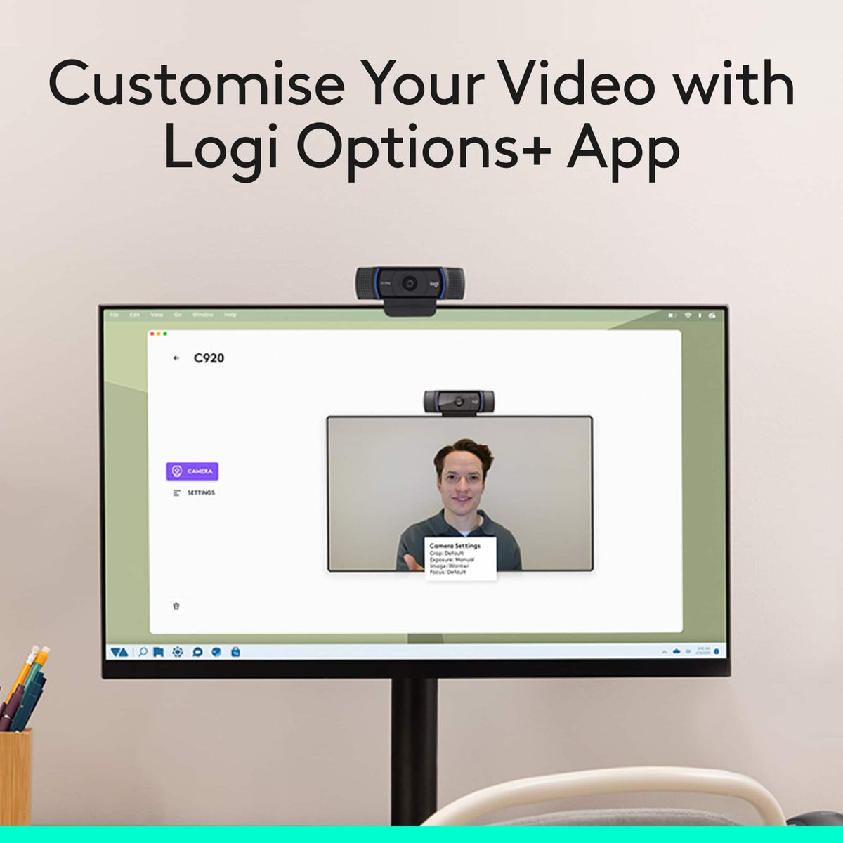 Logitech - C920s Pro 1080 Video Conferencing, Streaming, and Gaming Webcam with Privacy Shutter - Black