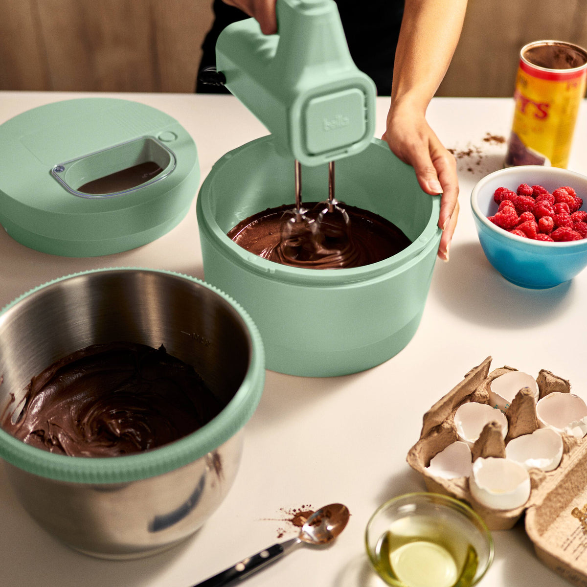 Bella - 3.5-qt. Hand & Stand Mixer - Seaglass