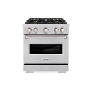 ZLINE - 30 in. Wide 4 Burner Classic Gas Range with Convection Oven (CGR-BR-30) - Stainless Steel