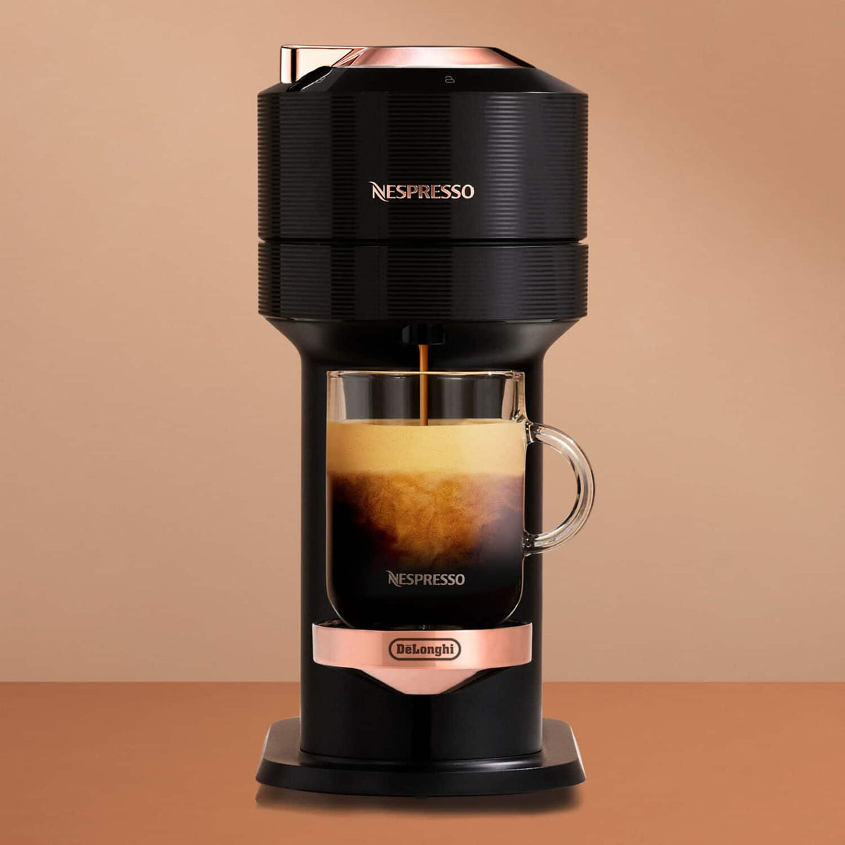 Nespresso - Vertuo Next Premium Coffee and Espresso Maker - Black Rose Gold