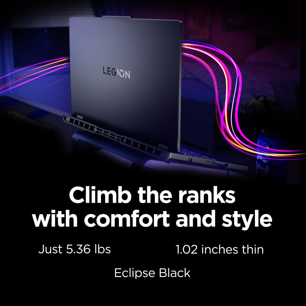 Lenovo - Legion Pro 5i 16" 3K LCD Gaming Laptop - Intel Core Ultra 7 255HX 2025 - 16GB RAM - NVIDIA GeForce RTX 5070 - 1TB - Eclipse Black
