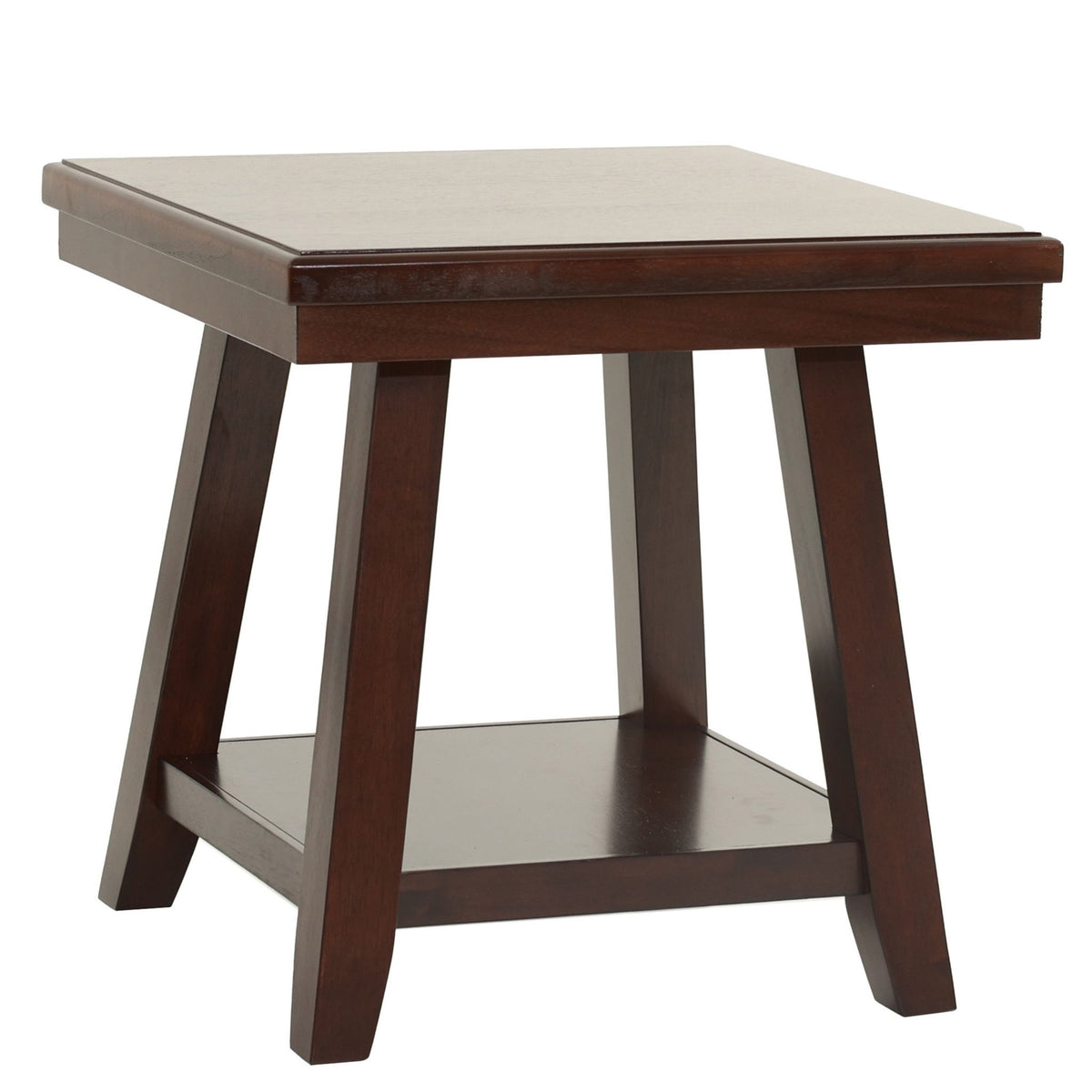 Mesa con estante de almacenamiento debajo