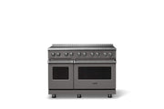 Viking - 48 in. Wide 6 Elements Pro 5 Series 7.3 Cu. Ft. Freestanding 6 Element Induction Convection Range - Damascus Gray
