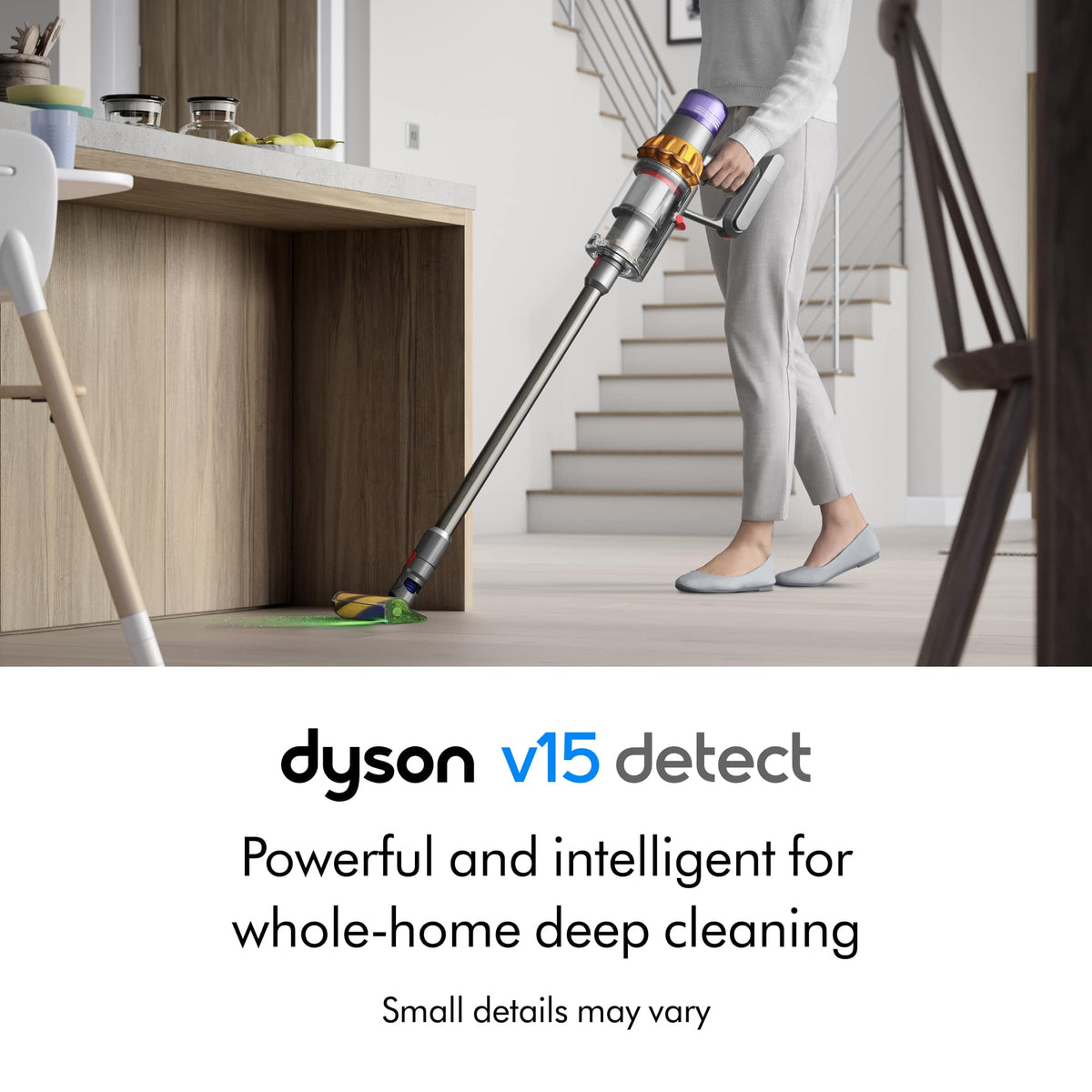 Dyson - V15 Detect Cordless Vacuum - Yellow/Nickel