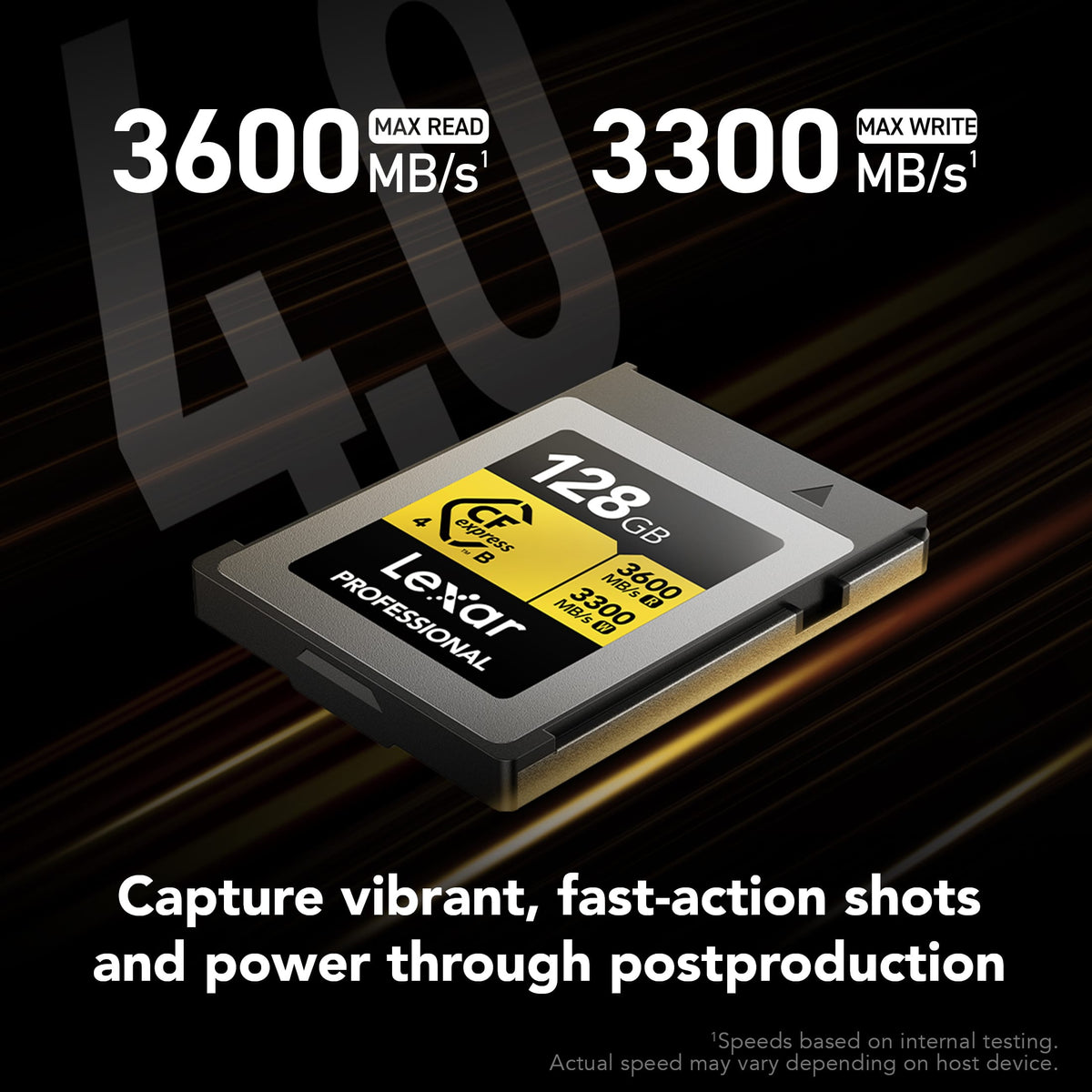 Lexar - Professional GOLD CFexpress 4.0 Type B 128 GB