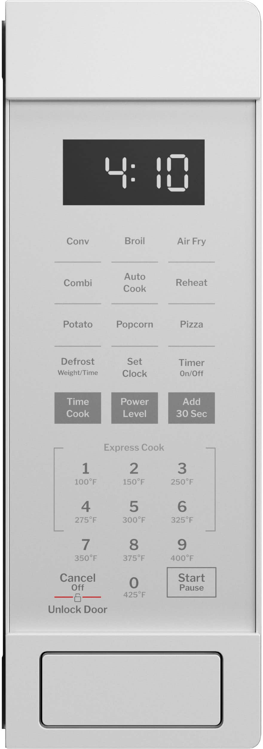 GE - 1.0 Cu. Ft. Countertop Convection Microwave with Sensor Cooking and Air Fry - White