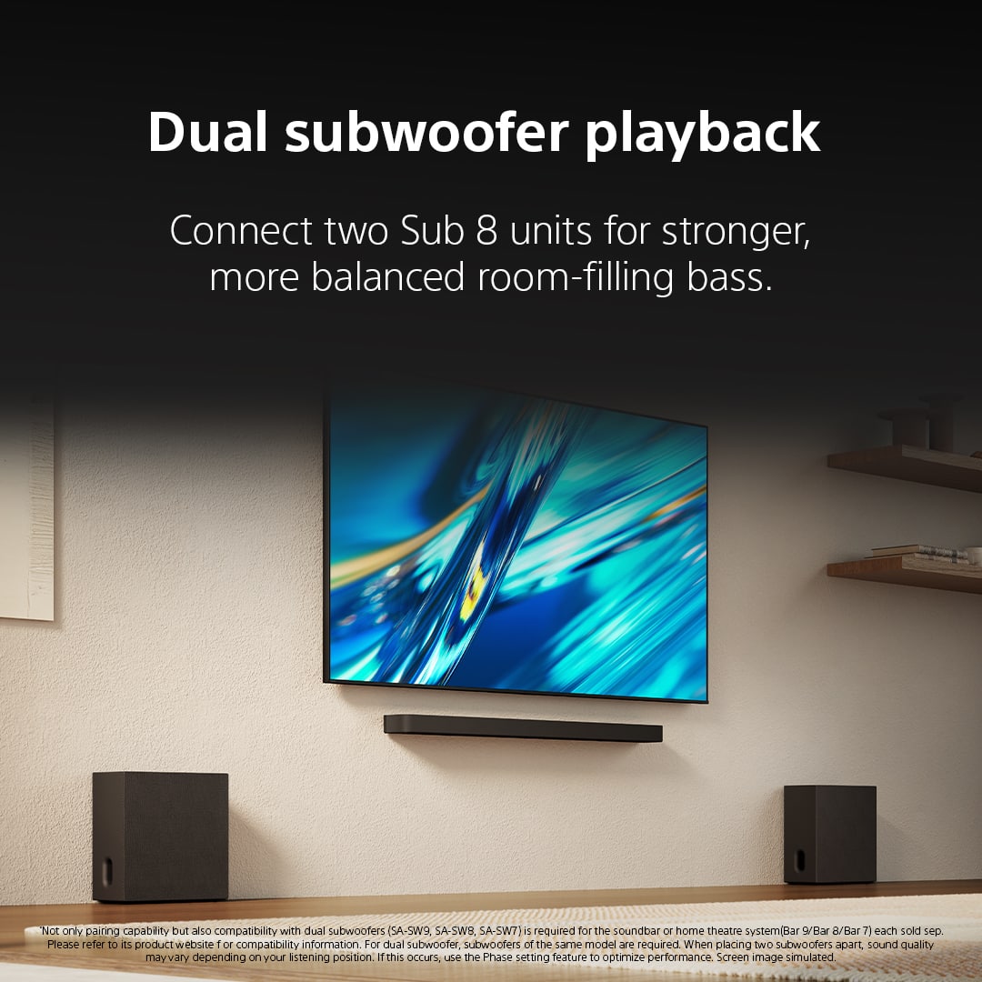 Sony - BRAVIA Theater Sub 8 Wireless Subwoofer - Black