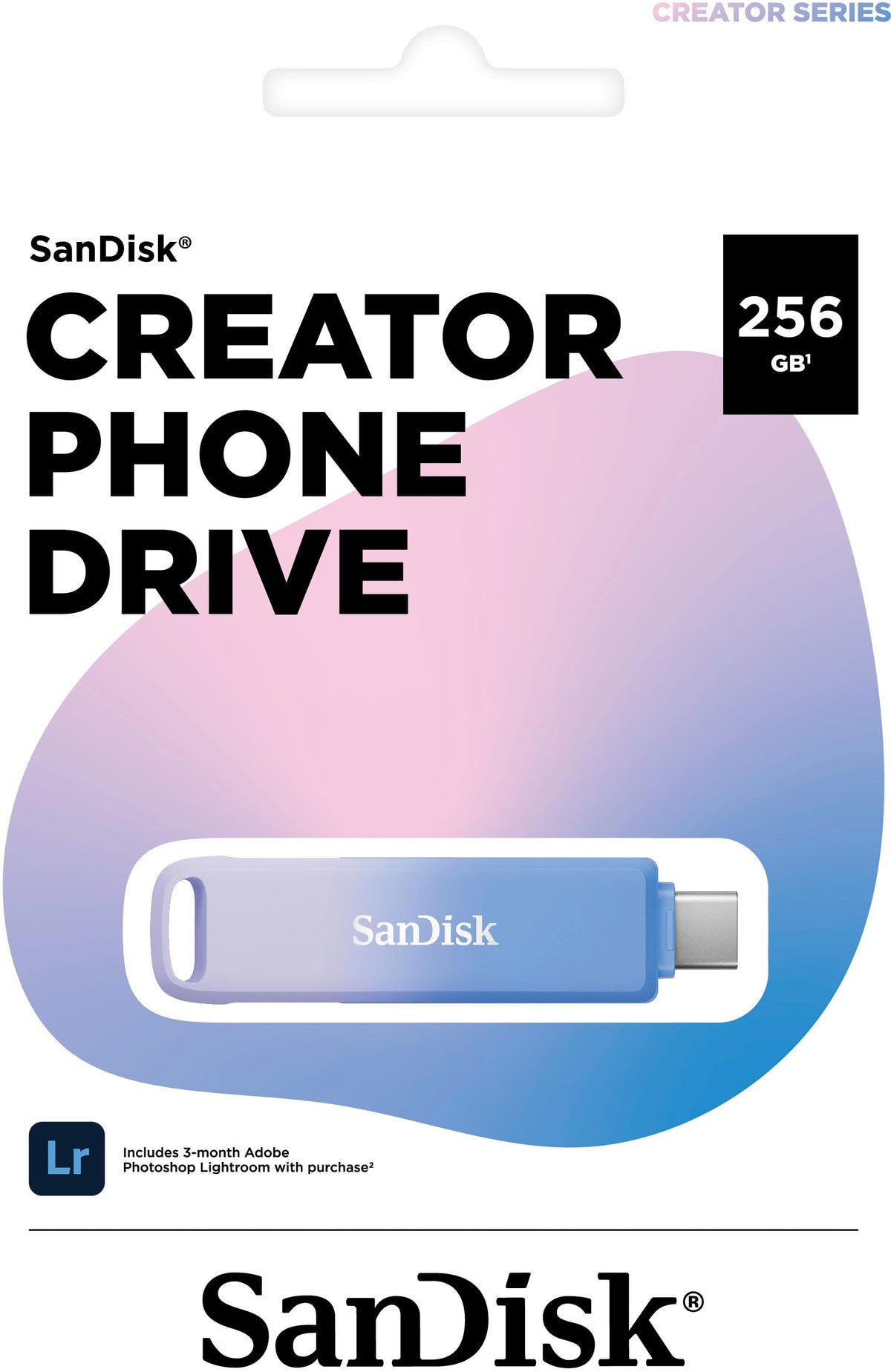 SANDISK - Creator Phone Drive 256GB USB Type C and Lightning connectors - Blue