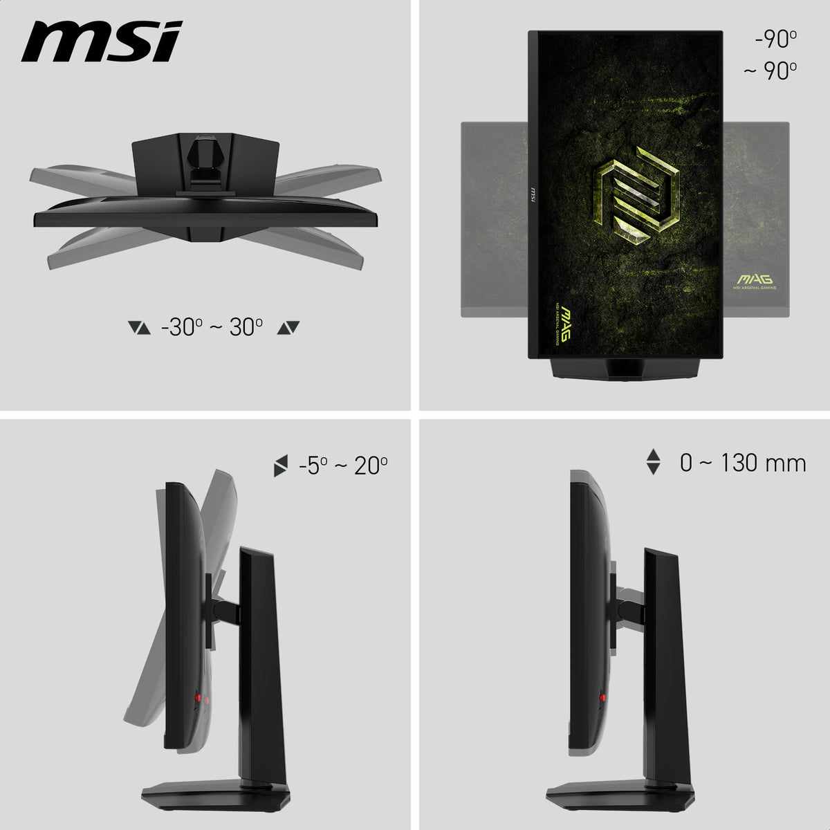MSI - MAG 274QPF E20 27" LCD QHD 0.5ms Adaptive Sync Gaming Monitor with HDR 400 (DisplayPort, HDMI, USB-C) - Metallic Black