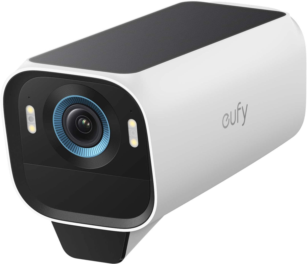 eufy - eufyCam S3 Pro, Outdoor Wireless 4K Solar Powered Add-On Security Camera (Base Not Included) - White