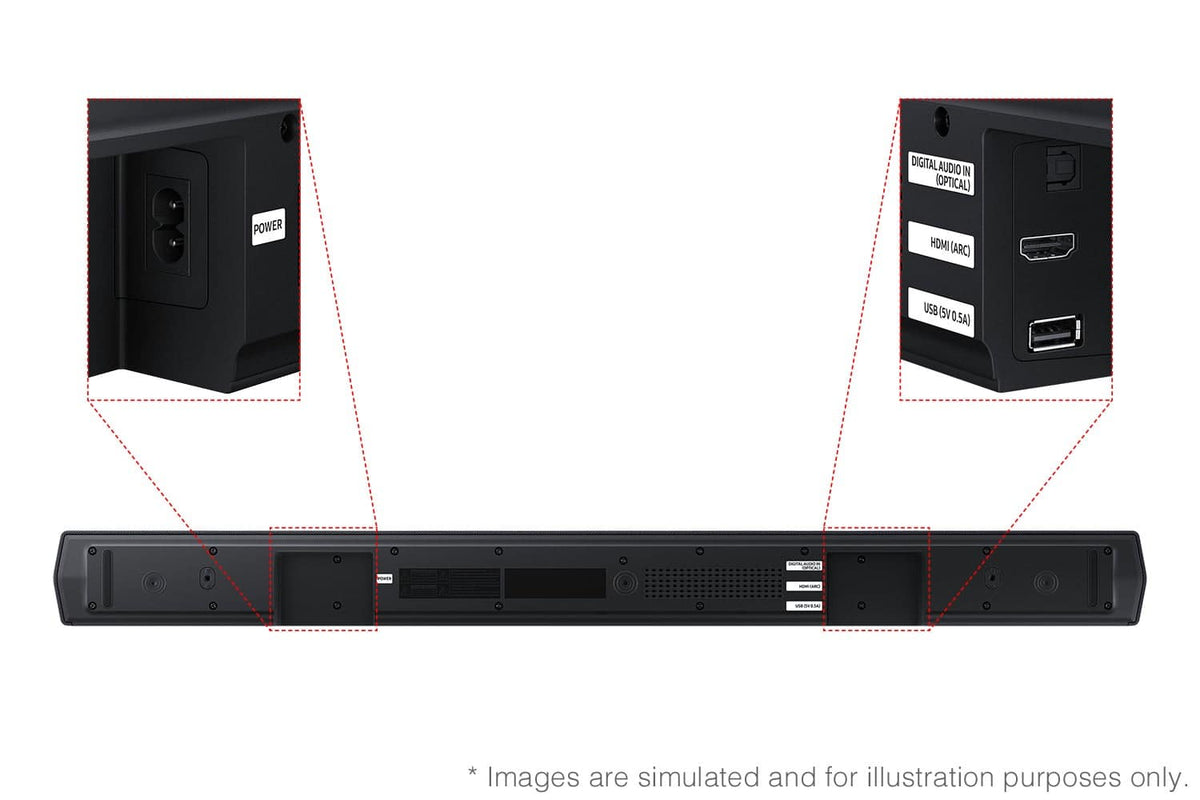 Samsung - B-Series HW-B550F 2.1Ch DTS Virtual:X Soundbar with Subwoofer - Titan Black