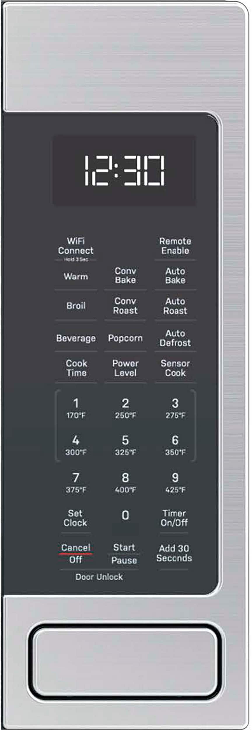 GE Profile - 1.5 Cu.Ft. Convection Countertop Microwave with Sensor Cooking and Scan to Cook Technology - Stainless Steel