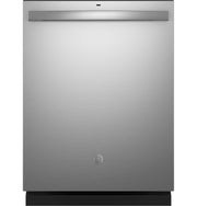 GE - ENERGY STAR 24" Top Control Built-In Stainless Steel Tub Dishwasher with Sanitize Cycle and Dry Boost, 48 dBA - Stainless Steel