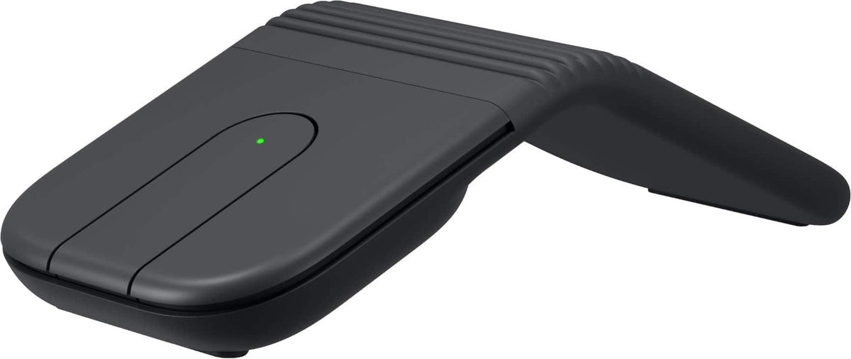 Logitech - Mobi Fold Ultra-Portable Travel Bluetooth Mouse with Touch Scroll and Quiet Clicks - Wireless - Graphite