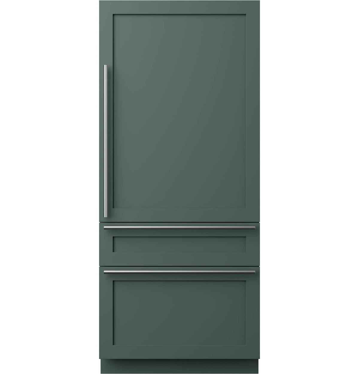 Café - 36 in. Wide 20.1 Cu. Ft. Smart Integrated Bottom-Freezer Built-In Counter-Depth Refrigerator - Right Swing - Custom Panel Ready
