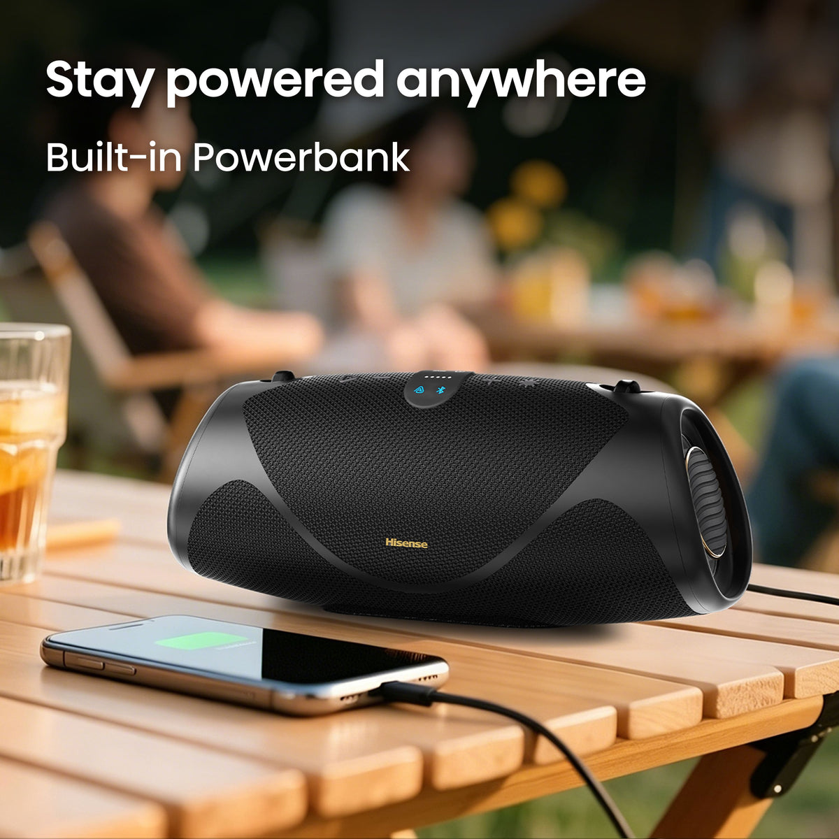 Hisense - Portable Speaker - Black