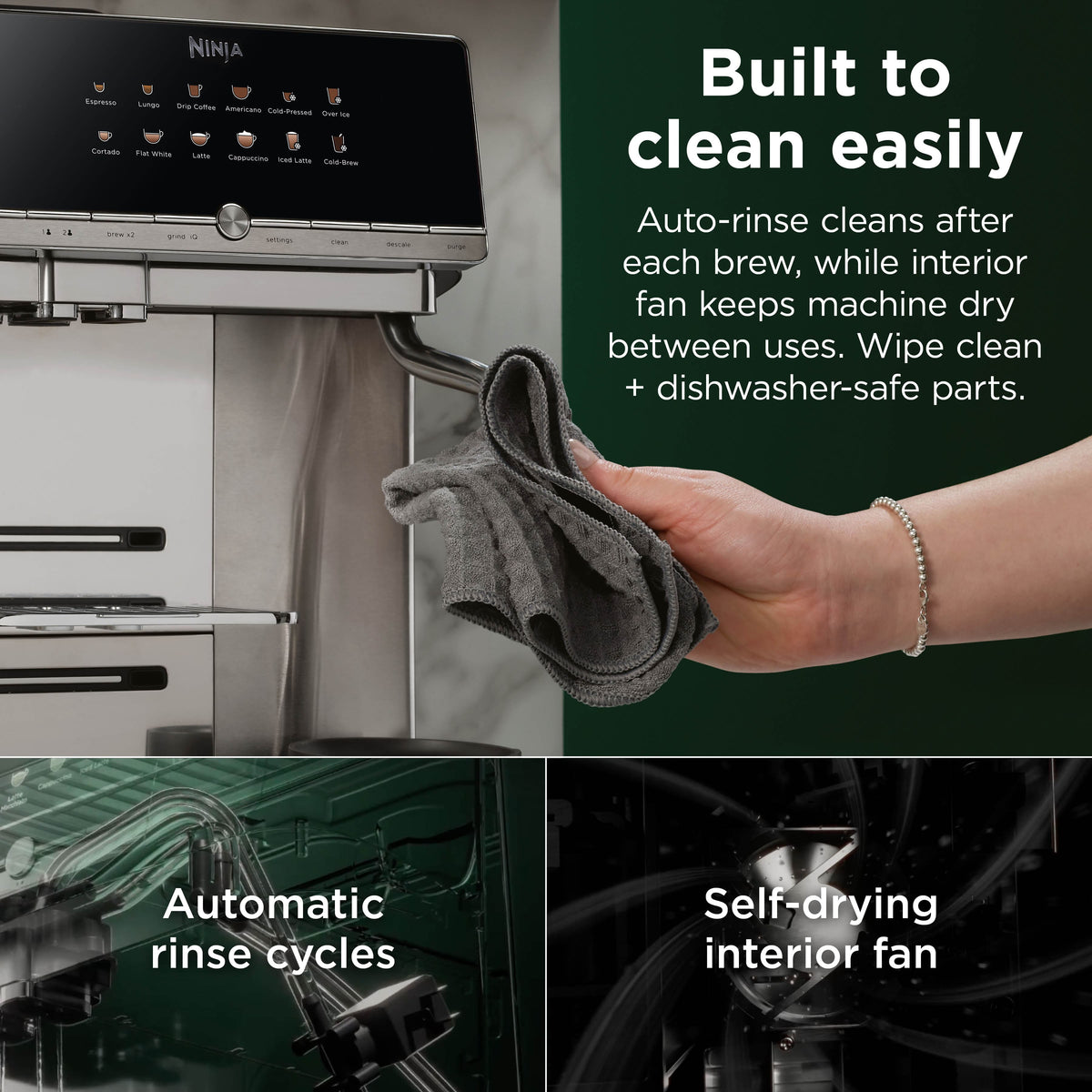Ninja - AutoBarista Pro Fully Automatic Espresso Machine - Stainless Steel