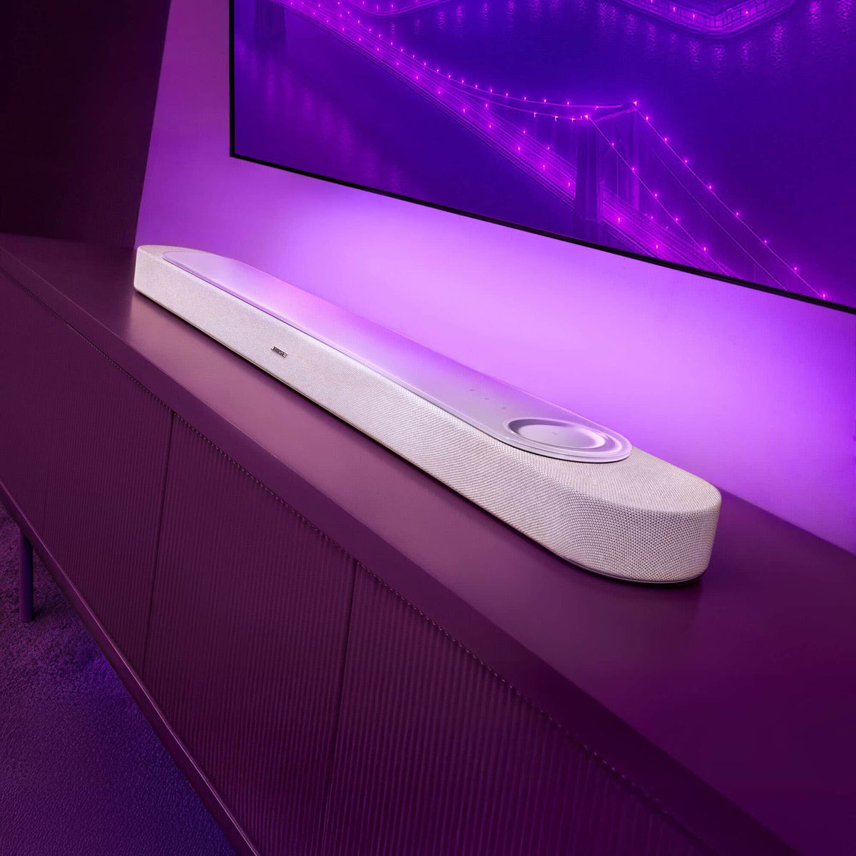 Bose - Lifestyle Ultra 5.1 Channel Wireless Soundbar with Dolby Atmos - White Smoke