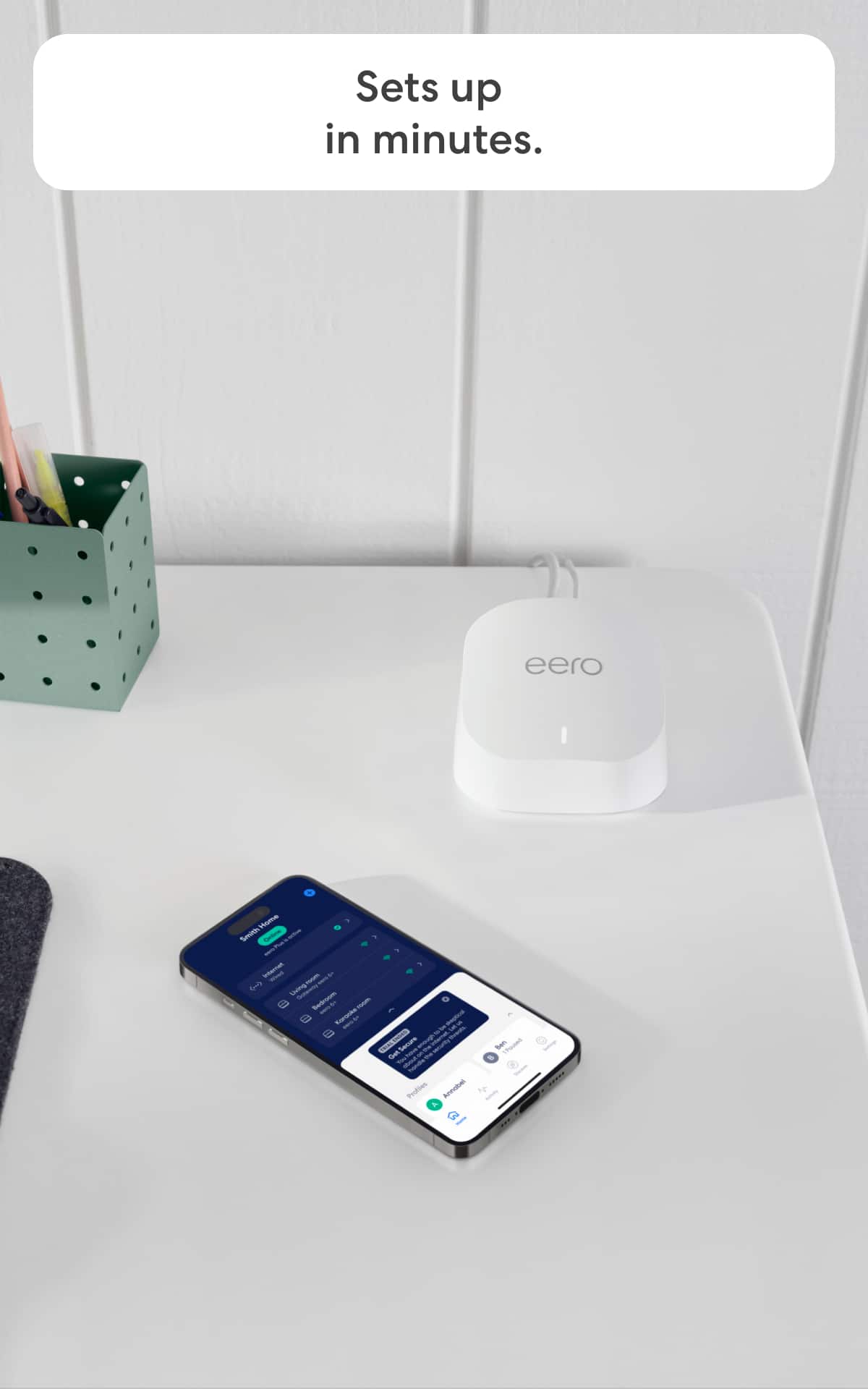 eero - 6+ mesh wifi router - White