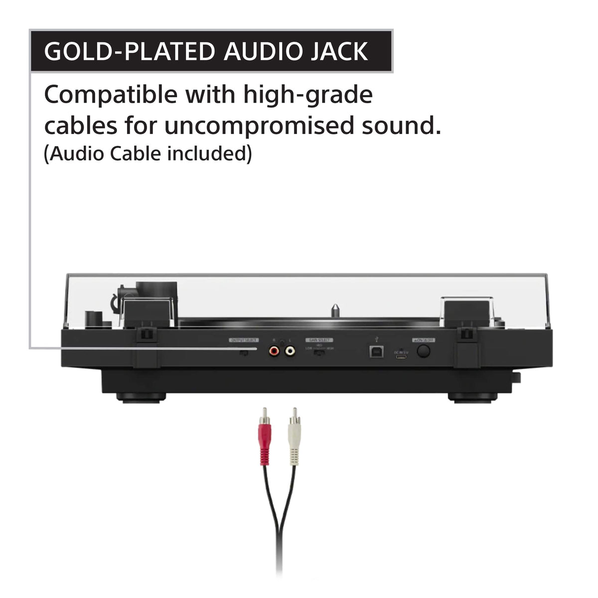 Sony - PS-LX5BT Full Auto Playback Premium Turntable with Bluetooth Connectivity - Black