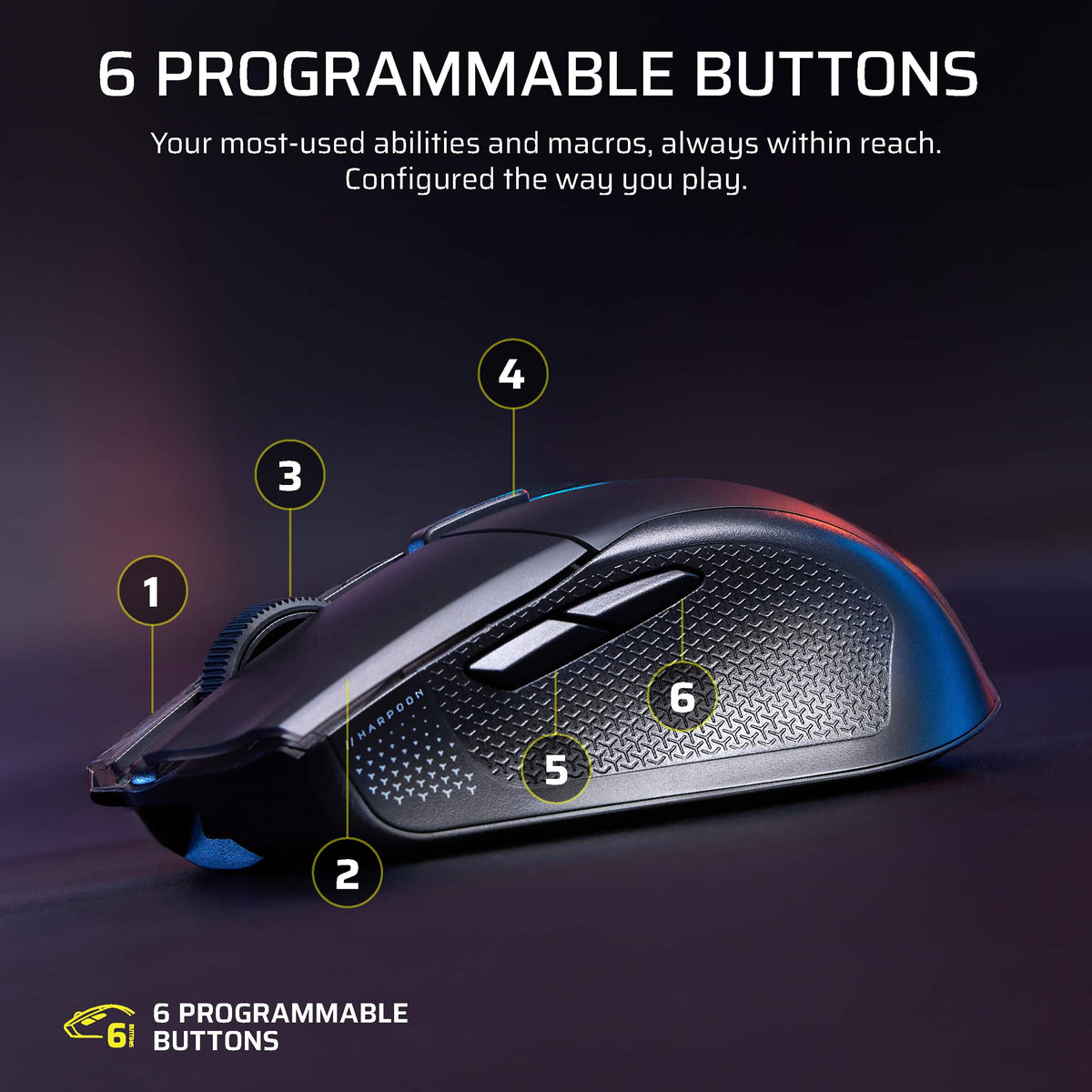 CORSAIR - HARPOON v2 WIRELESS Gaming Mouse - Wireless - Black