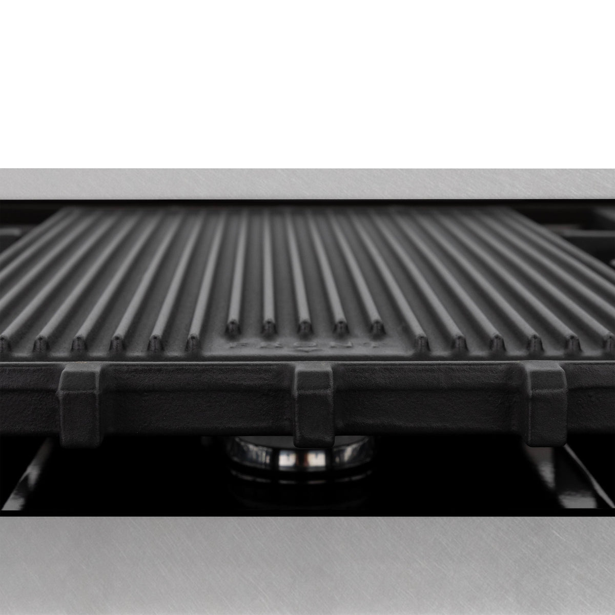 ZLINE - 48 in. Wide 7 Burner Autograph Legacy Dual Fuel Range in Satin Steel w/ Black & Gold Accents (RASZ-BLM-48-G) - Black Matte