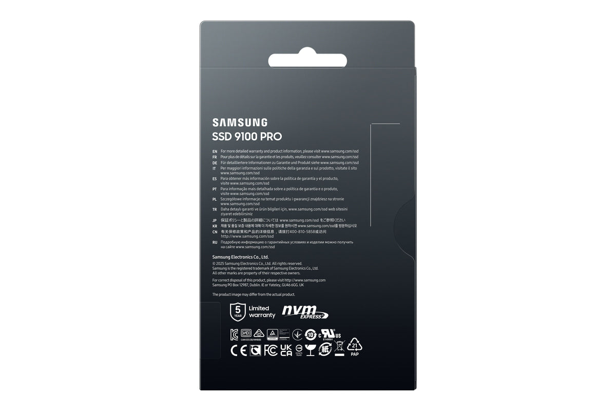 Refurbished Samsung – 9100 PRO 2TB Internal SSD PCIe Gen 5x4 NVMe, Speeds Up to 14700 MB/s