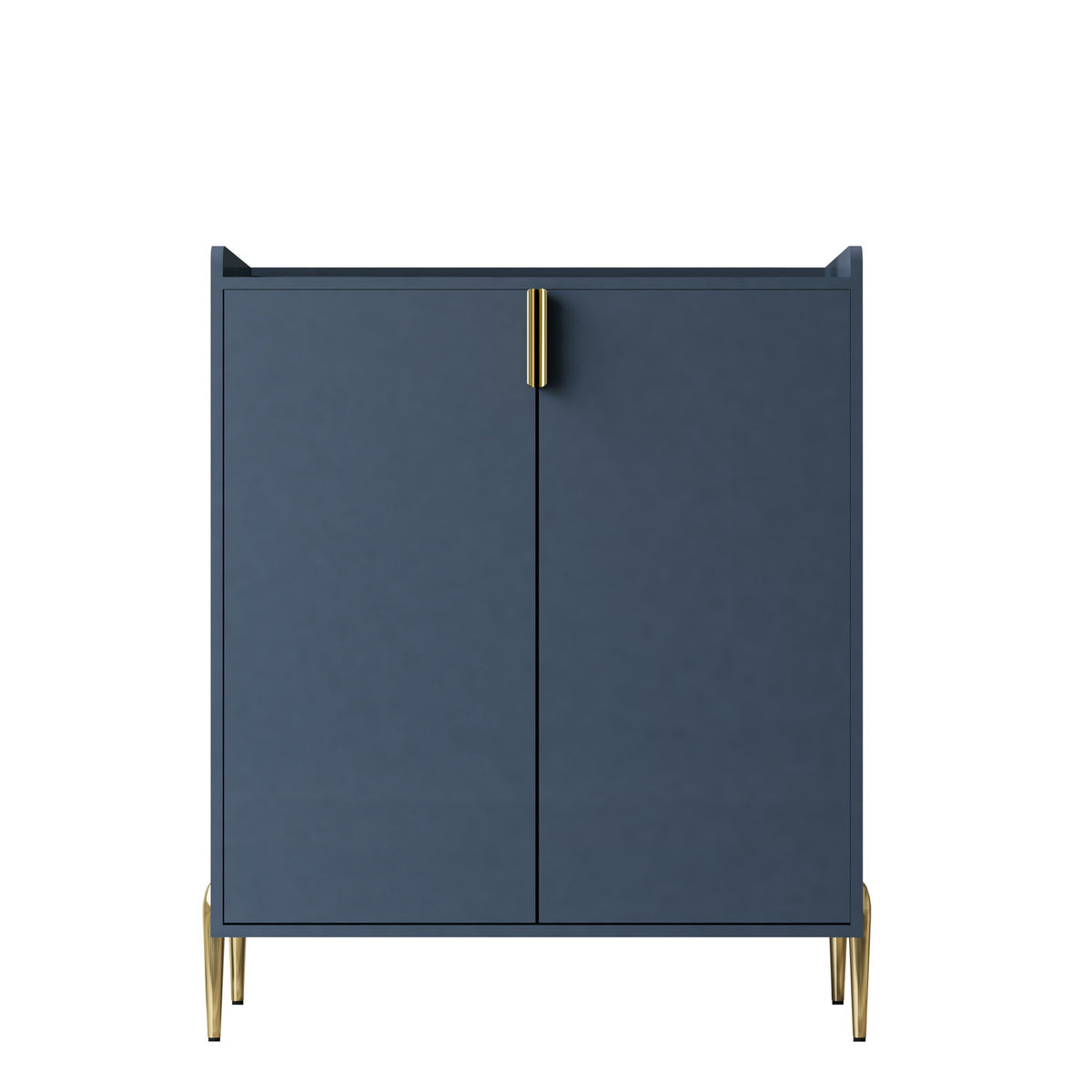 Mueble Bar Para Vinos Con Estante Ajustable, Aparador De 2 Puertas Con Bisagras De Cierre Suave Y Patas