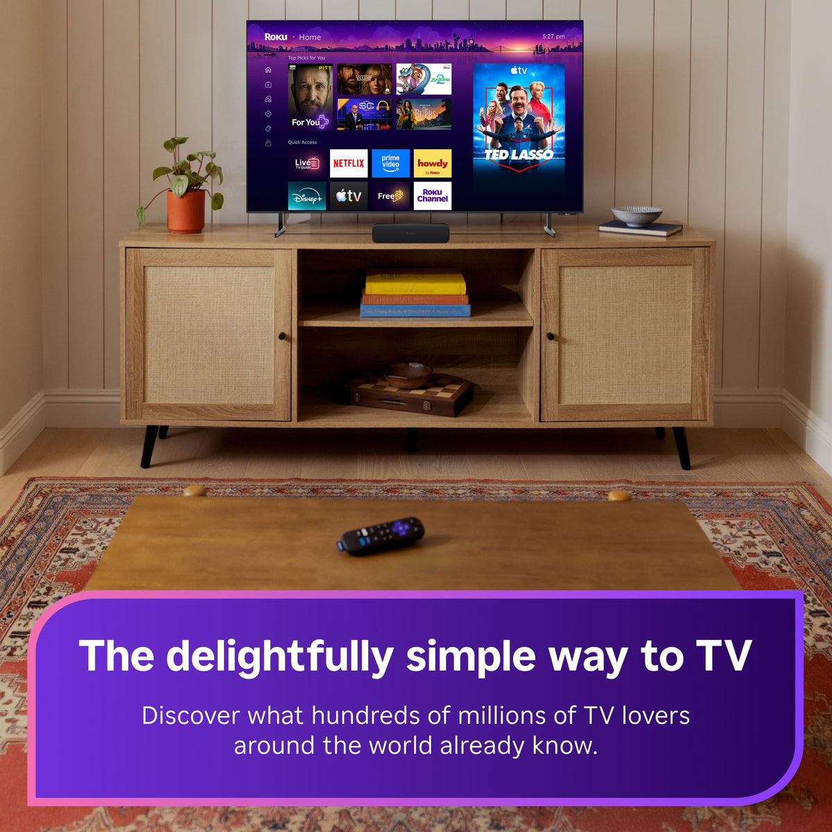 Roku - Streambar SE | 2-in-1 TV Soundbar and 4K HDR Streaming Device, Premium Speakers, & Enhanced Speech Clarity - Black