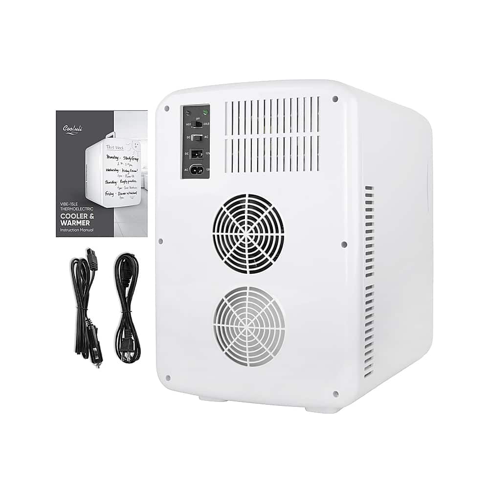 Cooluli - Vibe 0.5 Cu. Ft. Mini Fridge - White