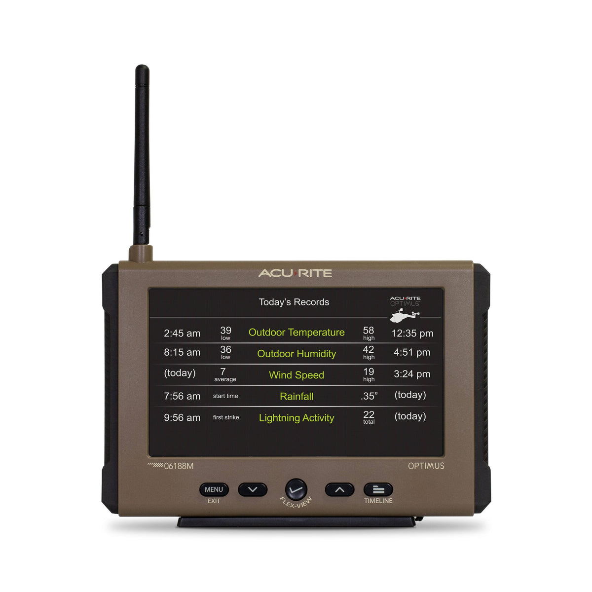 AcuRite - Optimus Weather Station with WiFi HD Display, Lightning Detection, Temperature, Humidity, Wind & Rainfall - Gray