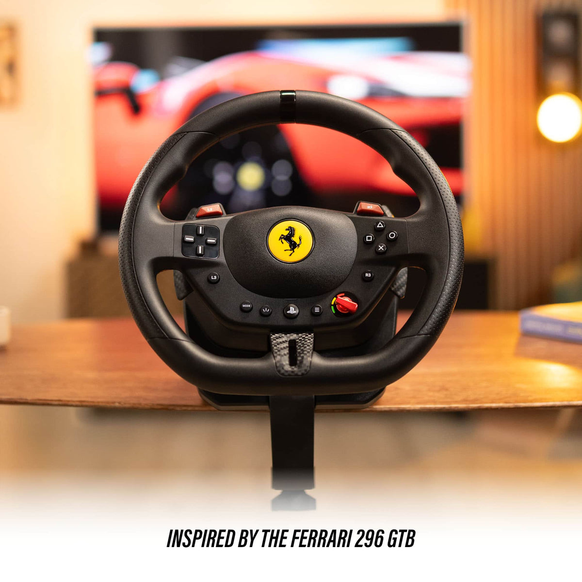 Thrustmaster - T98 Racing Wheel & Pedal Set for PS5, PS4 & PC – Officially Licensed by Ferrari, Gaming Steering Wheel,Driving Wheel Set - Black