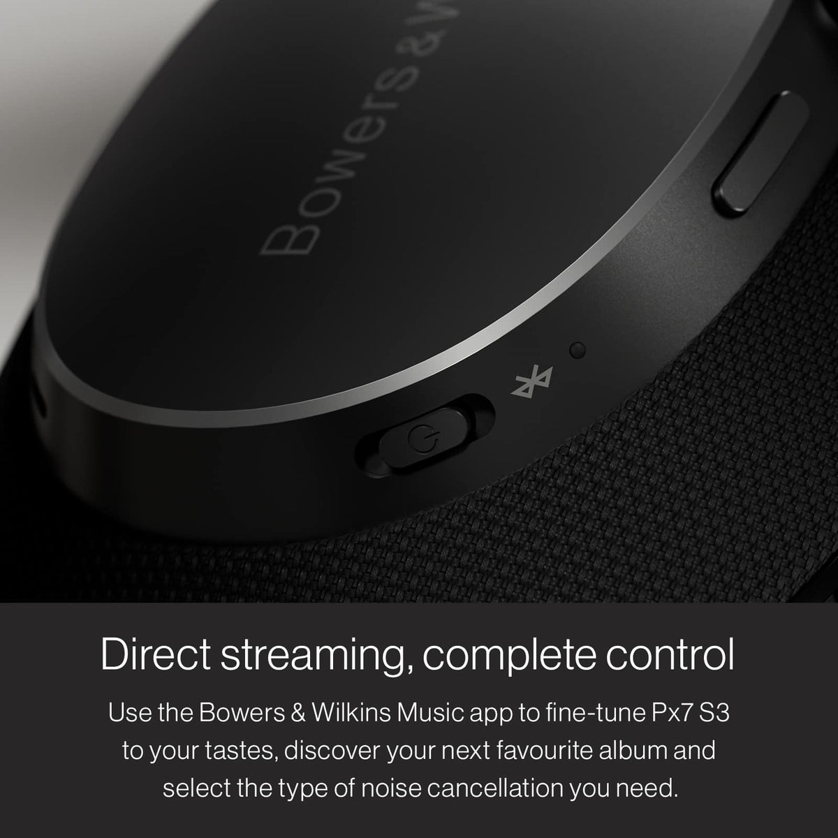 Bowers & Wilkins - Px7S3 Bluetooth Noise Cancelling Over-the-Ear Headphones - Indigo Blue