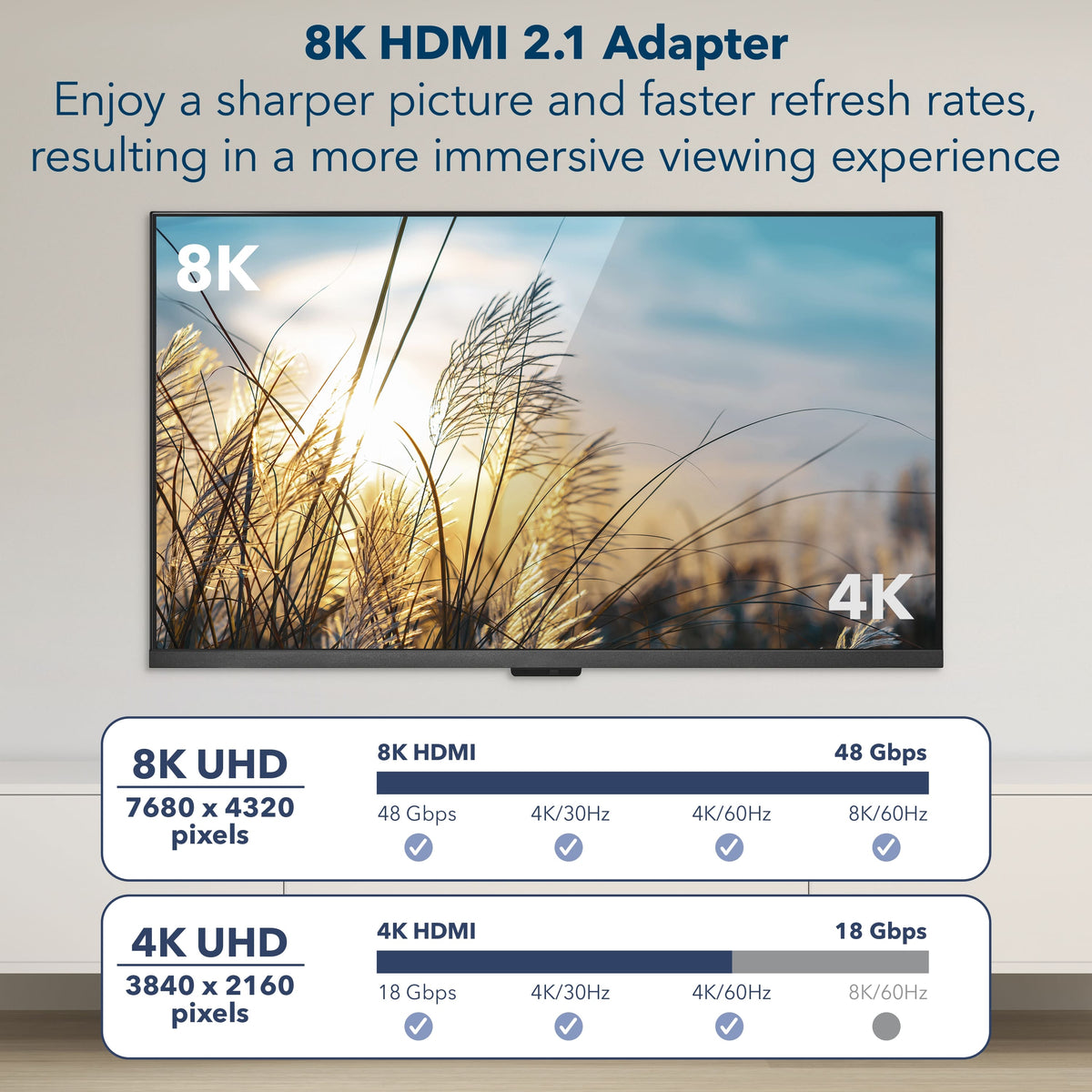 Insignia™ - 8K USB-C to HDMI Adapter - Black