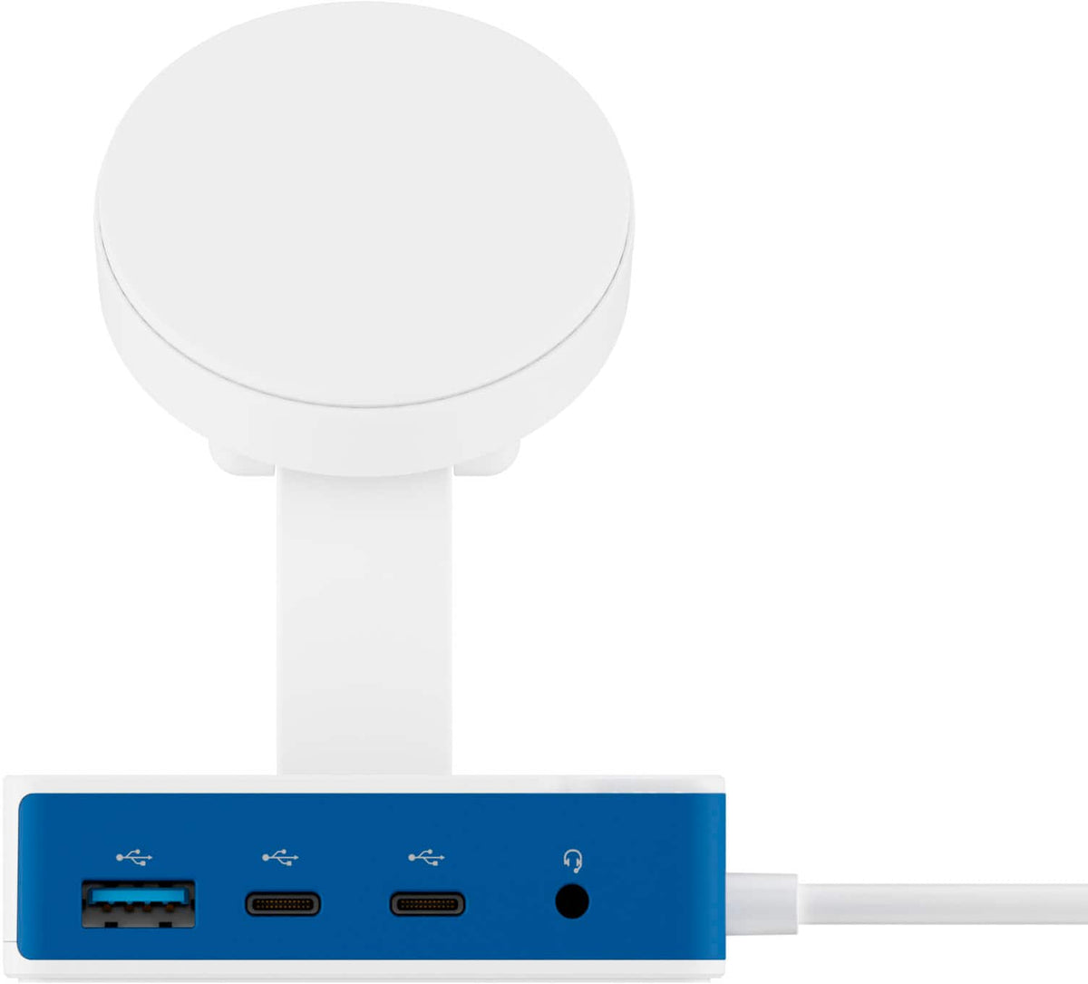 Hyper - HyperDrive Flex MagCharge 5 Port USB-C Hub with Phone Charger - Blue
